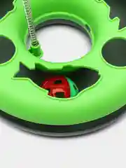 Зеленый интерактивная игрушка для кошек "Трек с шариком и мышкой"