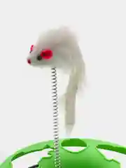 Зеленый интерактивная игрушка для кошек "Трек с шариком и мышкой"