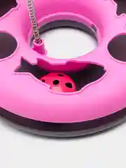 Розовый интерактивная игрушка для кошек "Трек с шариком и мышкой"