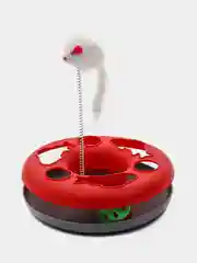 Зеленый интерактивная игрушка для кошек "Трек с шариком и мышкой"