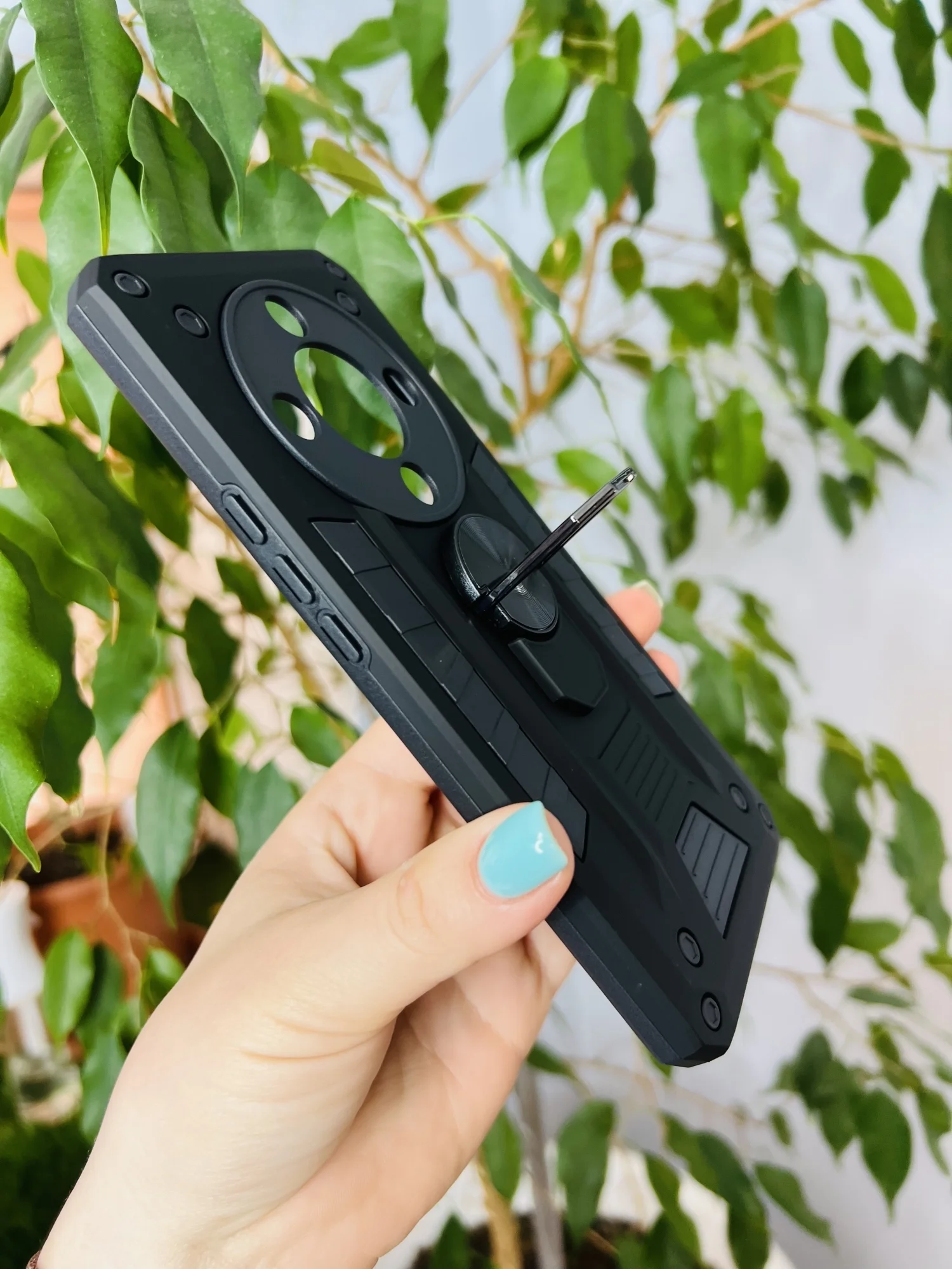 Черный чехол противоударный military для Honor X9B / Хонор Х9В