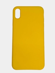 Чехол SILICONE COVER для iPhone XS Max, тёмно-жёлтый