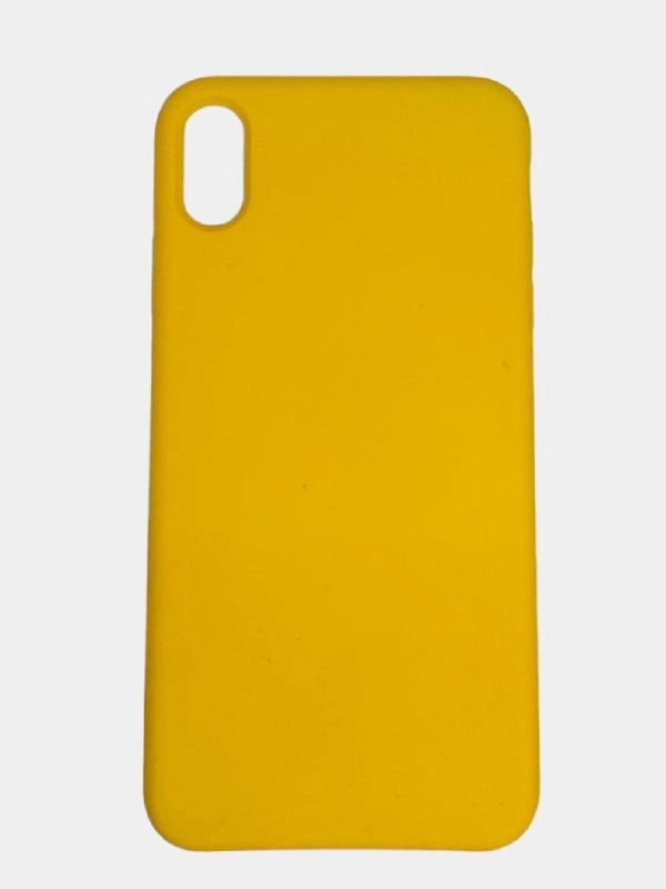 Чехол SILICONE COVER для iPhone XS Max, тёмно-жёлтый