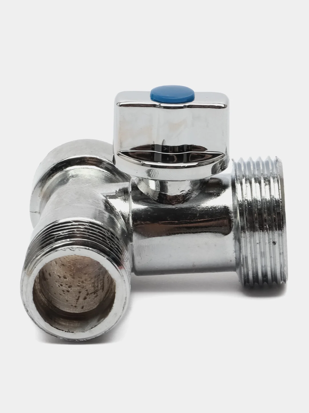 FRESSO Кран шаровой угловой трехпроходной, 1/2"х3/4"х1/2", ВР-НР-НР, хром