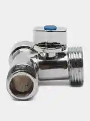FRESSO Кран шаровой угловой трехпроходной, 1/2"х3/4"х1/2", ВР-НР-НР, хром
