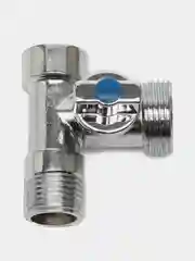 FRESSO Кран шаровой угловой трехпроходной, 1/2"х3/4"х1/2", ВР-НР-НР, хром