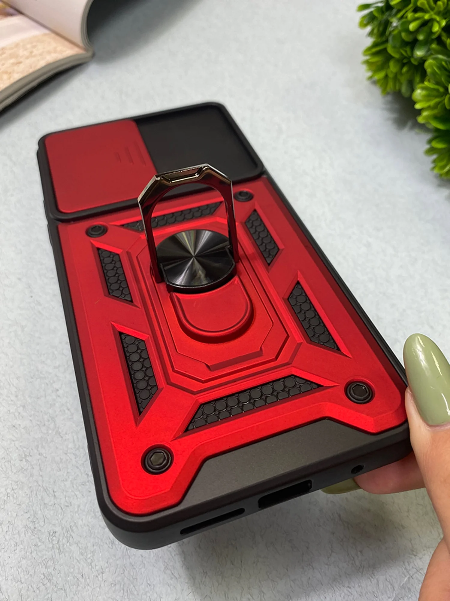 Красный чехол противоударный armors для Xiaomi Redmi Note 10 5G и Poco M3 Pro и Redmi Note 10T