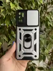 Серебряный чехол противоударный armors для Xiaomi Redmi Note 10 5G и Poco M3 Pro и Redmi Note 10T