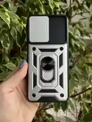 Серебряный чехол противоударный armors для Xiaomi Redmi Note 10 5G и Poco M3 Pro и Redmi Note 10T