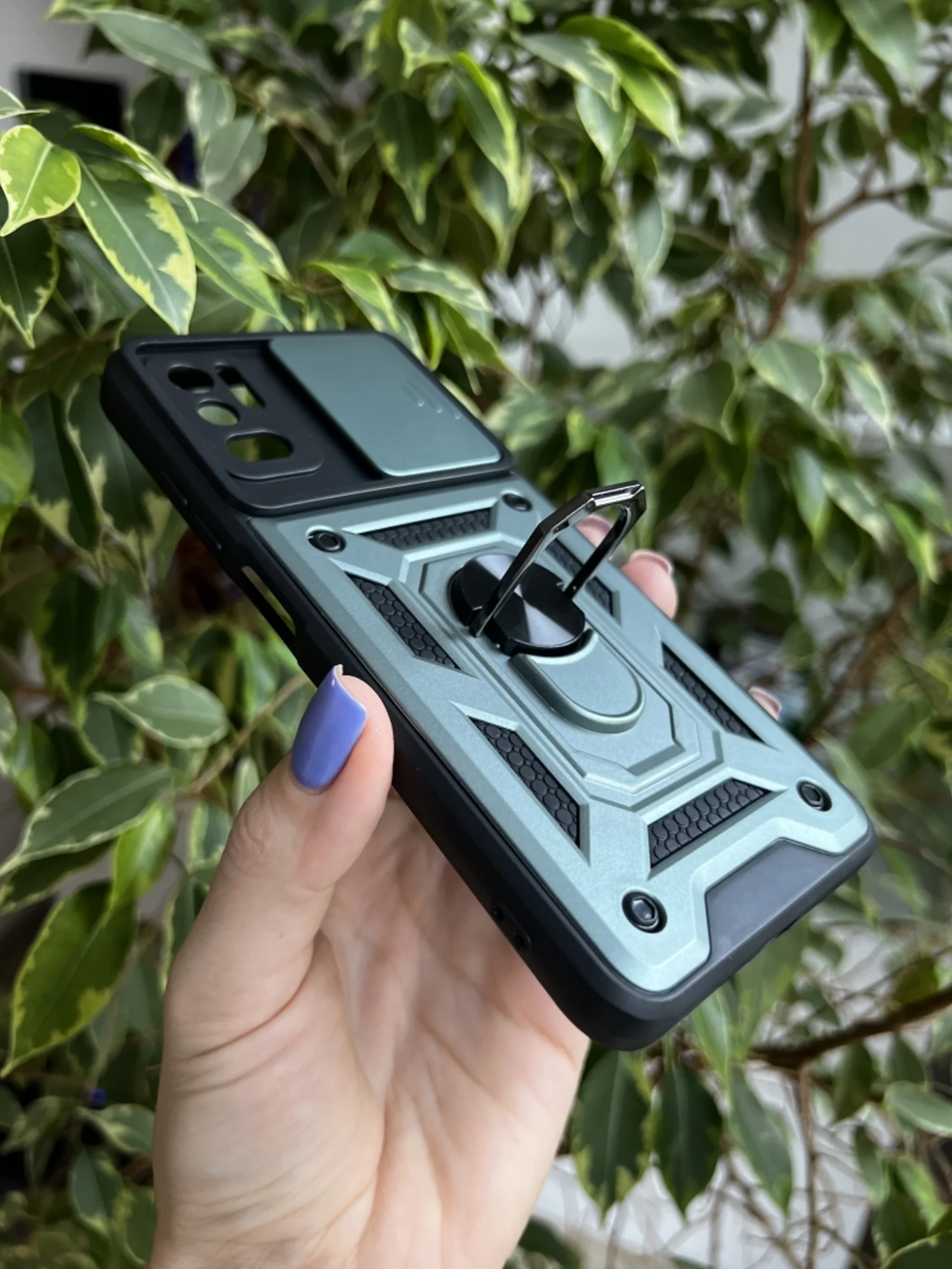 Зеленый чехол противоударный armors для Xiaomi Redmi Note 10 5G и Poco M3 Pro и Redmi Note 10T