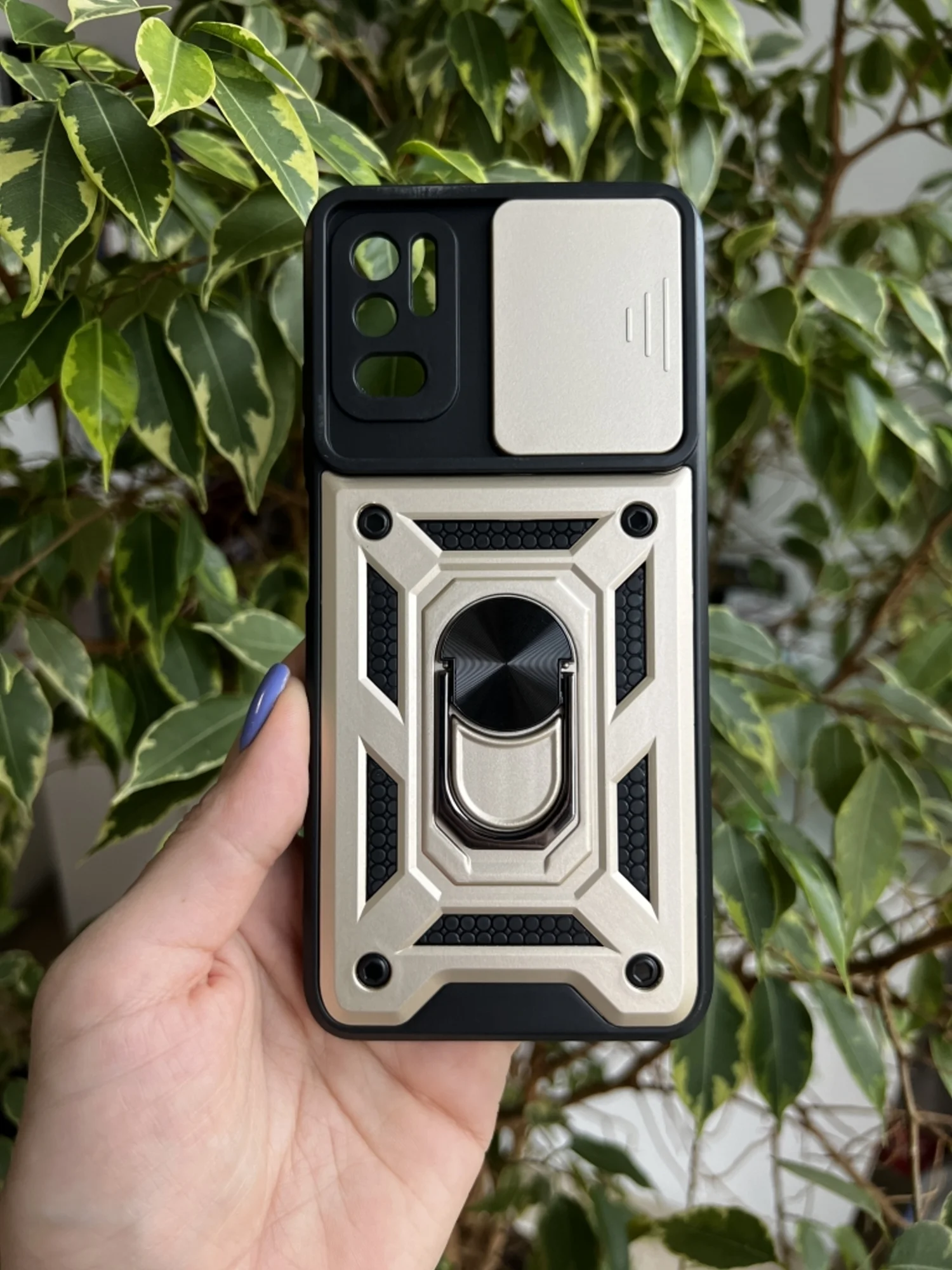 Золотой чехол противоударный armors для Xiaomi Redmi Note 10 5G и Poco M3 Pro и Redmi Note 10T