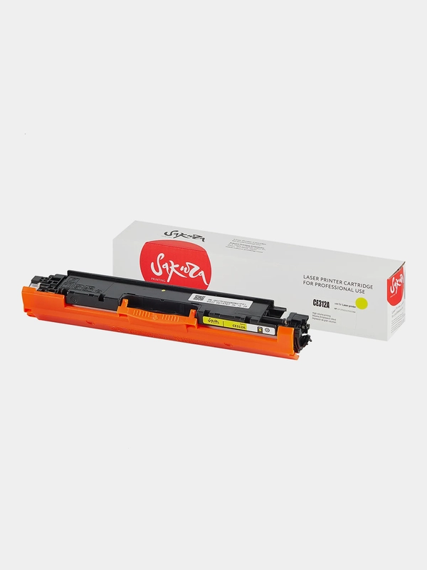 Картридж CE312A (126A) для HP, лазерный, желтый, 1000 страниц, Sakura