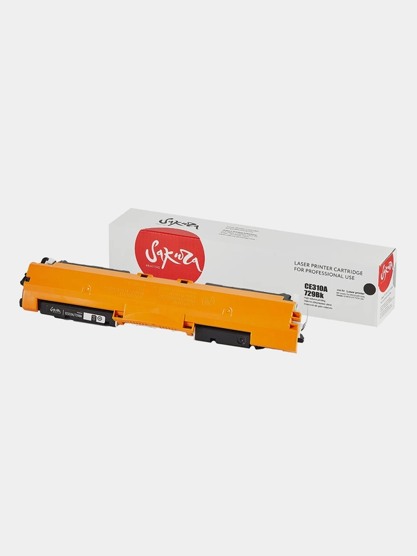 Картридж CE310A/729Bk для HP, Canon, лазерный, черный, 1200 страниц, Sakura