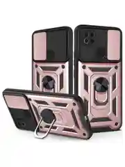 Розовый чехол противоударный armors для Xiaomi Redmi 9C и 10A / Редми 9С и 10А с защитой камеры