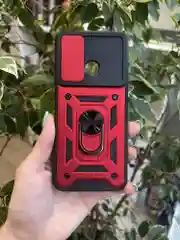 Красный чехол противоударный armors для Xiaomi Redmi 9C и 10A / Редми 9С и 10А с защитой камеры