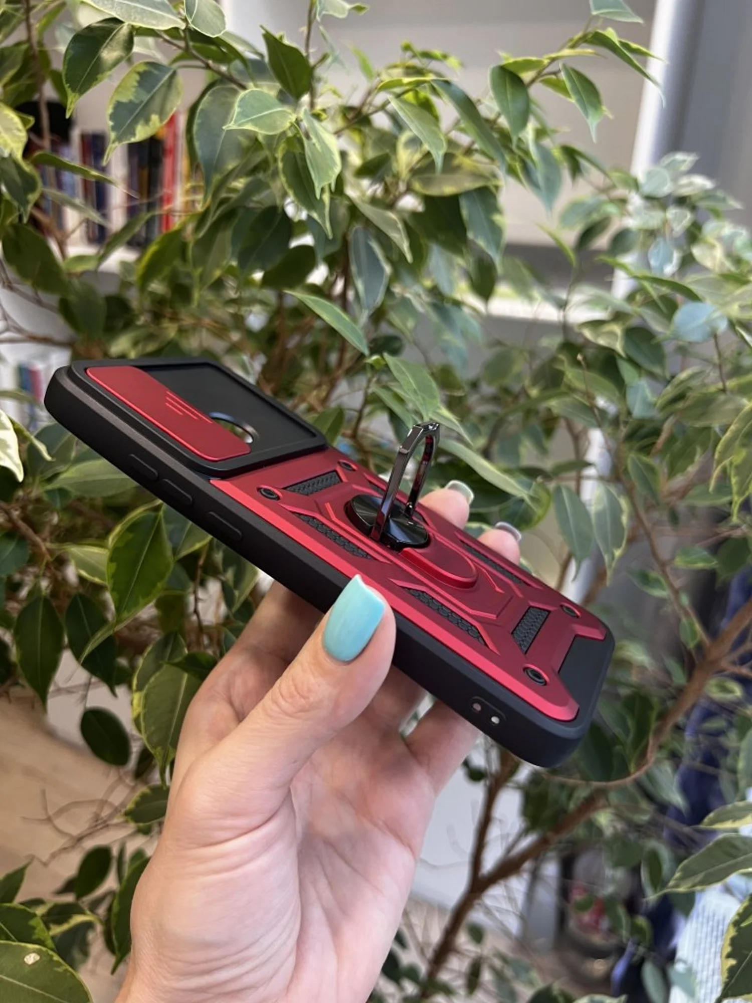Красный чехол противоударный armors для Xiaomi Redmi 9C и 10A / Редми 9С и 10А с защитой камеры