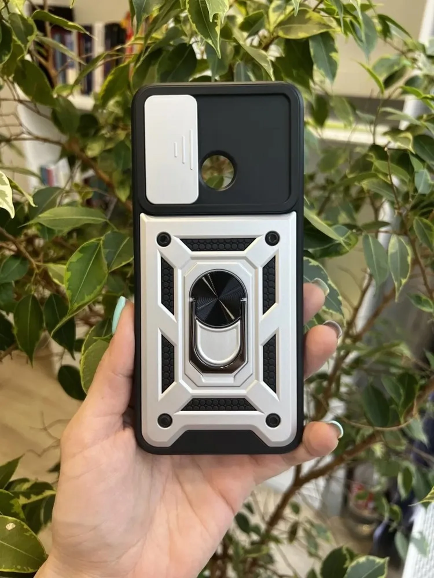 Серебряный чехол противоударный armors для Xiaomi Redmi 9C и 10A / Редми 9С и 10А с защитой камеры