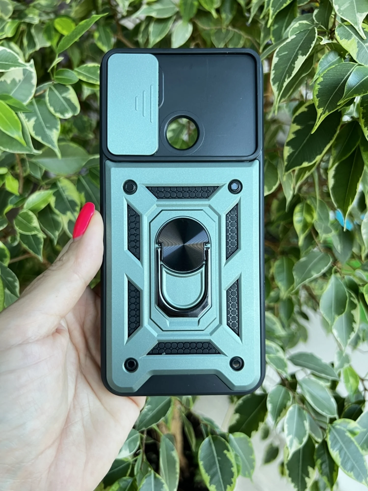 Зеленый чехол противоударный armors для Xiaomi Redmi 9C и 10A / Редми 9С и 10А с защитой камеры
