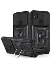 Черный чехол противоударный armors для Xiaomi Redmi 9C и 10A / Редми 9С и 10А с защитой камеры