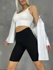 Велосипедки женские спортивные в рубчик