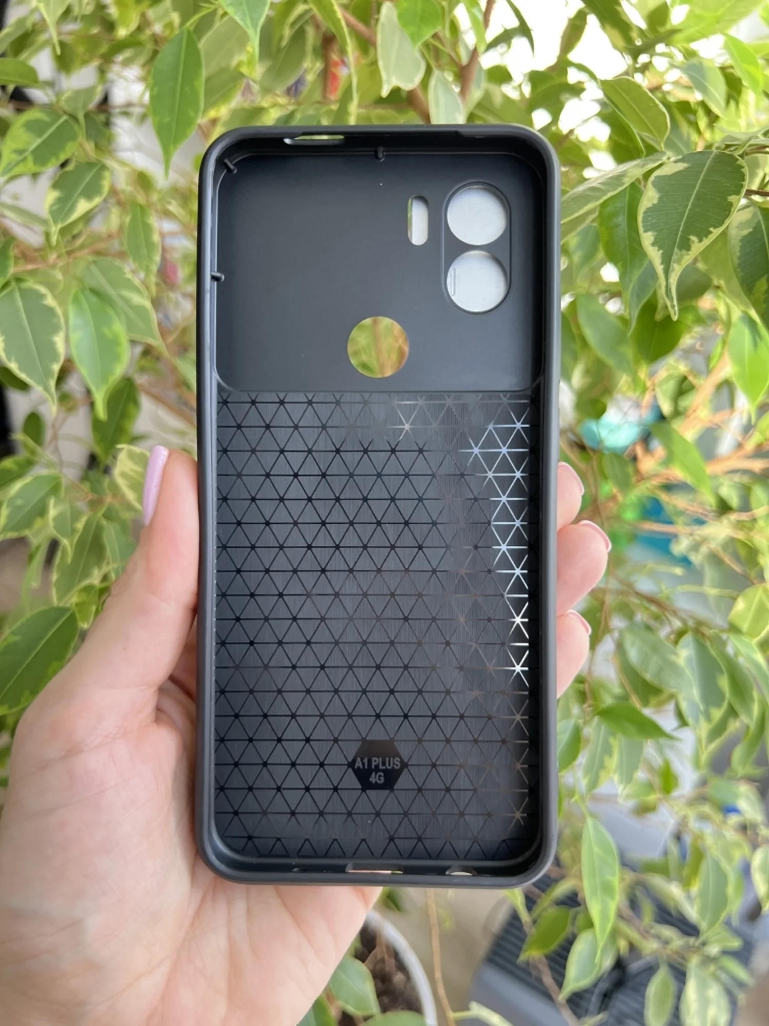 Серебряный чехол противоударный armors для Xiaomi Redmi A1+ и A2+ и Poco C51 с защитой камеры