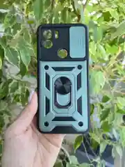Зеленый чехол противоударный armors для Xiaomi Redmi A1+ и A2+ и Poco C51 с защитой камеры