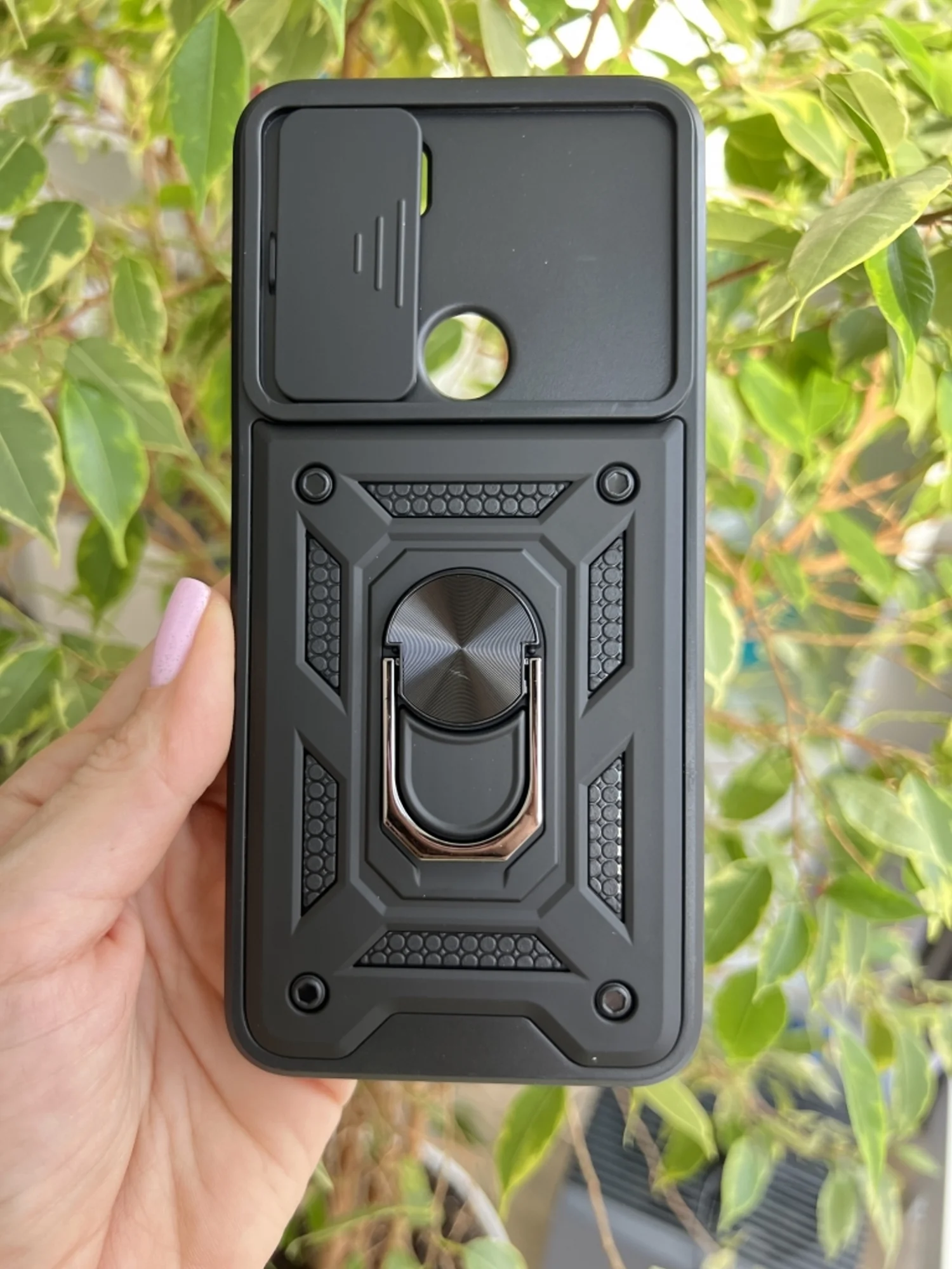 Черный чехол противоударный armors для Xiaomi Redmi A1+ и A2+ и Poco C51 с защитой камеры