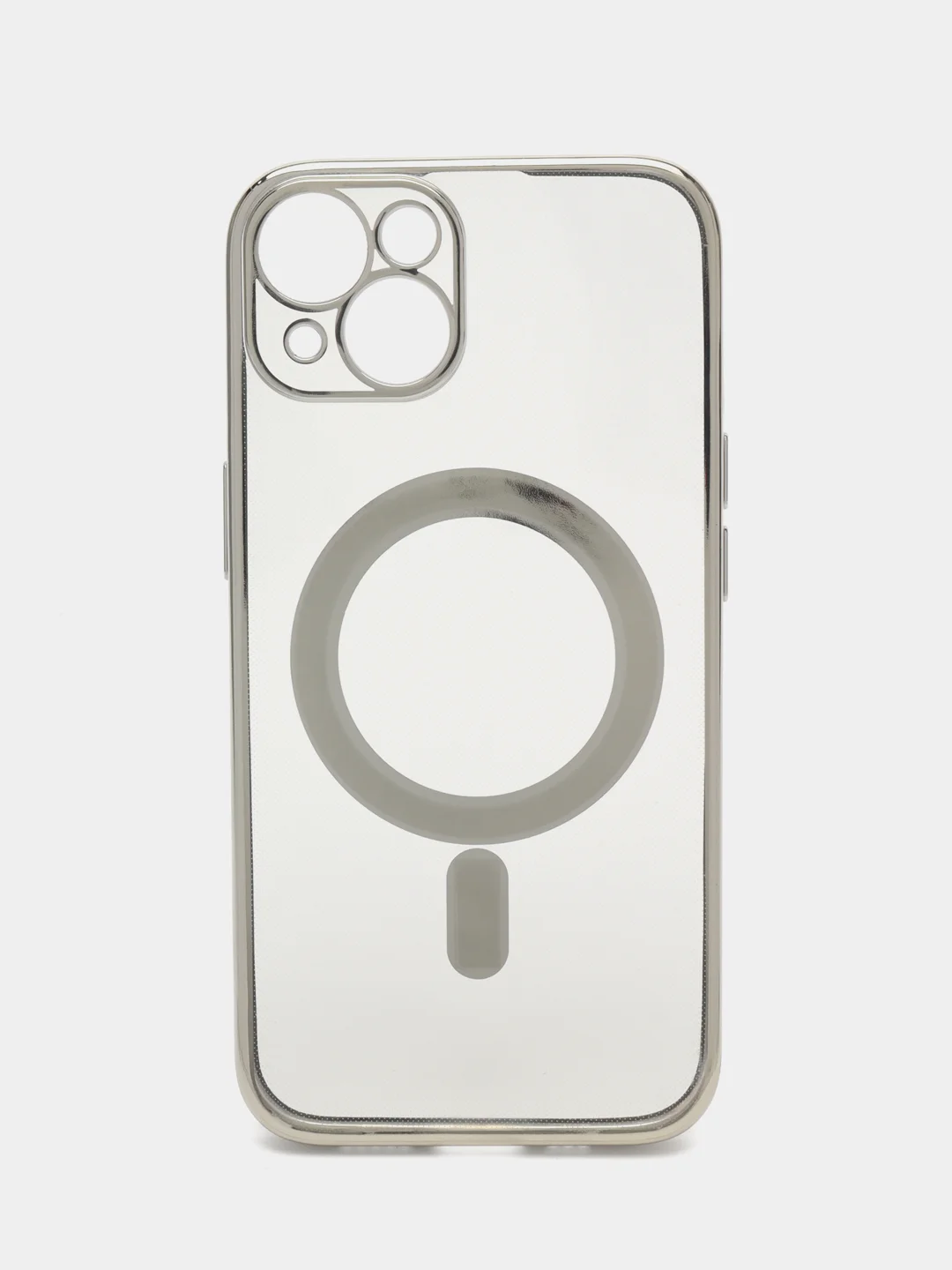 Серый силиконовый чехол MagSafe для iPhone 13
