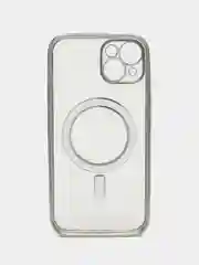 Серый силиконовый чехол MagSafe для iPhone 13