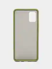 Зеленый чехол для Samsung A51 защитный матовый