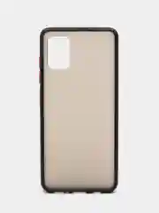 Черный чехол для Samsung A51 защитный матовый