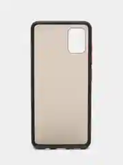 Черный чехол для Samsung A51 защитный матовый