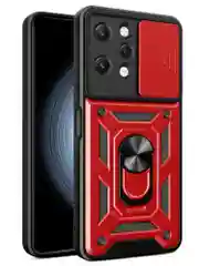 Красный чехол противоударный armors для Xiaomi Redmi 12 4G / Редми 12 4G с защитой камеры