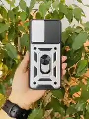 Серебряный чехол противоударный armors для Xiaomi Redmi 12 4G / Редми 12 4G с защитой камеры
