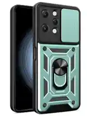 Зеленый чехол противоударный armors для Xiaomi Redmi 12 4G / Редми 12 4G с защитой камеры