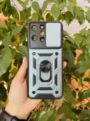 Зеленый чехол противоударный armors для Xiaomi Redmi 12 4G / Редми 12 4G с защитой камеры