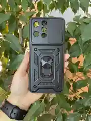 Черный чехол противоударный armors для Xiaomi Redmi 12 4G / Редми 12 4G с защитой камеры