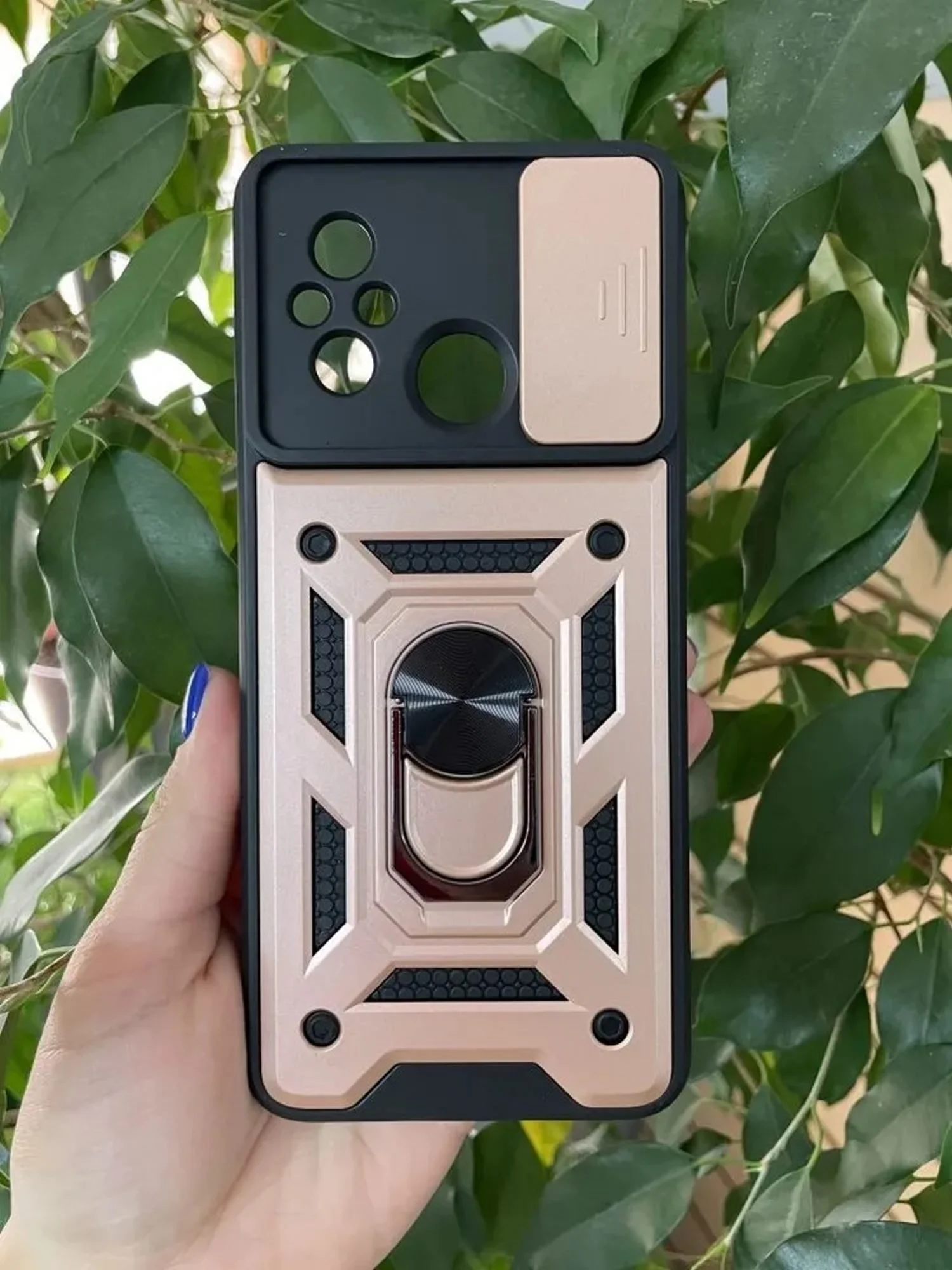 Розовый чехол противоударный armors для Xiaomi Redmi 12C / Редми 12С с защитой камеры