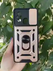 Розовый чехол противоударный armors для Xiaomi Redmi 12C / Редми 12С с защитой камеры