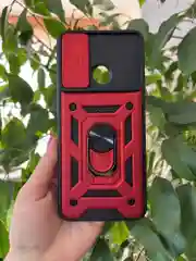 Красный чехол противоударный armors для Xiaomi Redmi 12C / Редми 12С с защитой камеры
