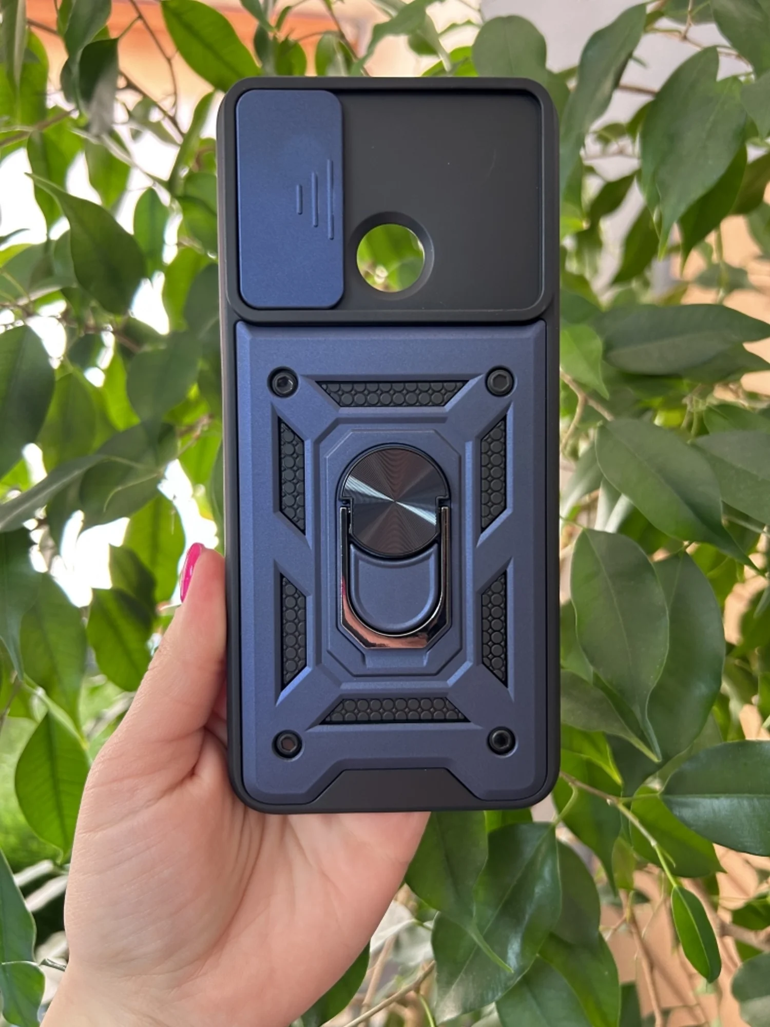 Темно-синий чехол противоударный armors для Xiaomi Redmi 12C / Редми 12С с защитой камеры
