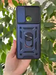 Темно-синий чехол противоударный armors для Xiaomi Redmi 12C / Редми 12С с защитой камеры