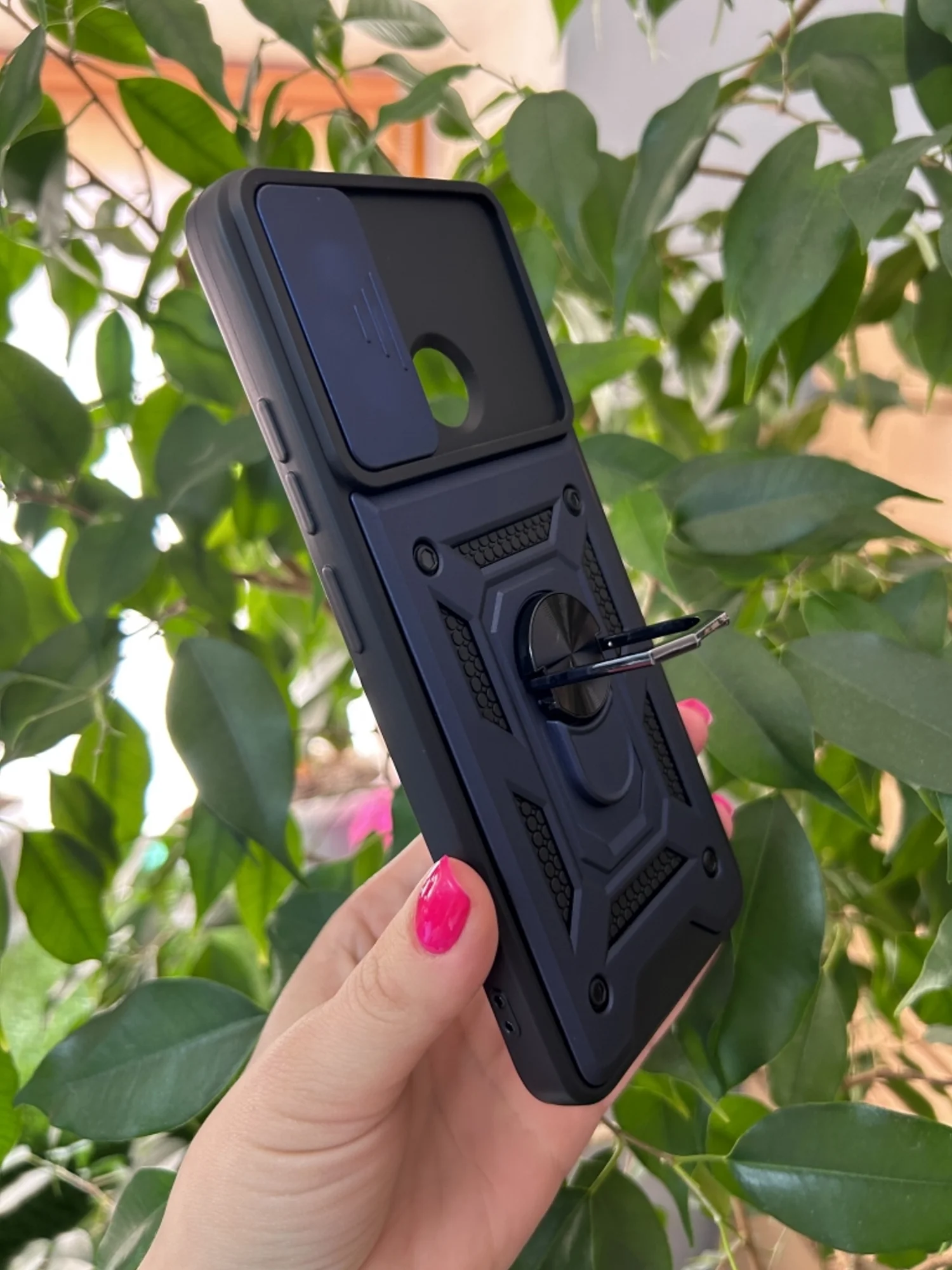 Темно-синий чехол противоударный armors для Xiaomi Redmi 12C / Редми 12С с защитой камеры