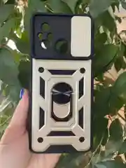 Золотой чехол противоударный armors для Xiaomi Redmi 12C / Редми 12С с защитой камеры