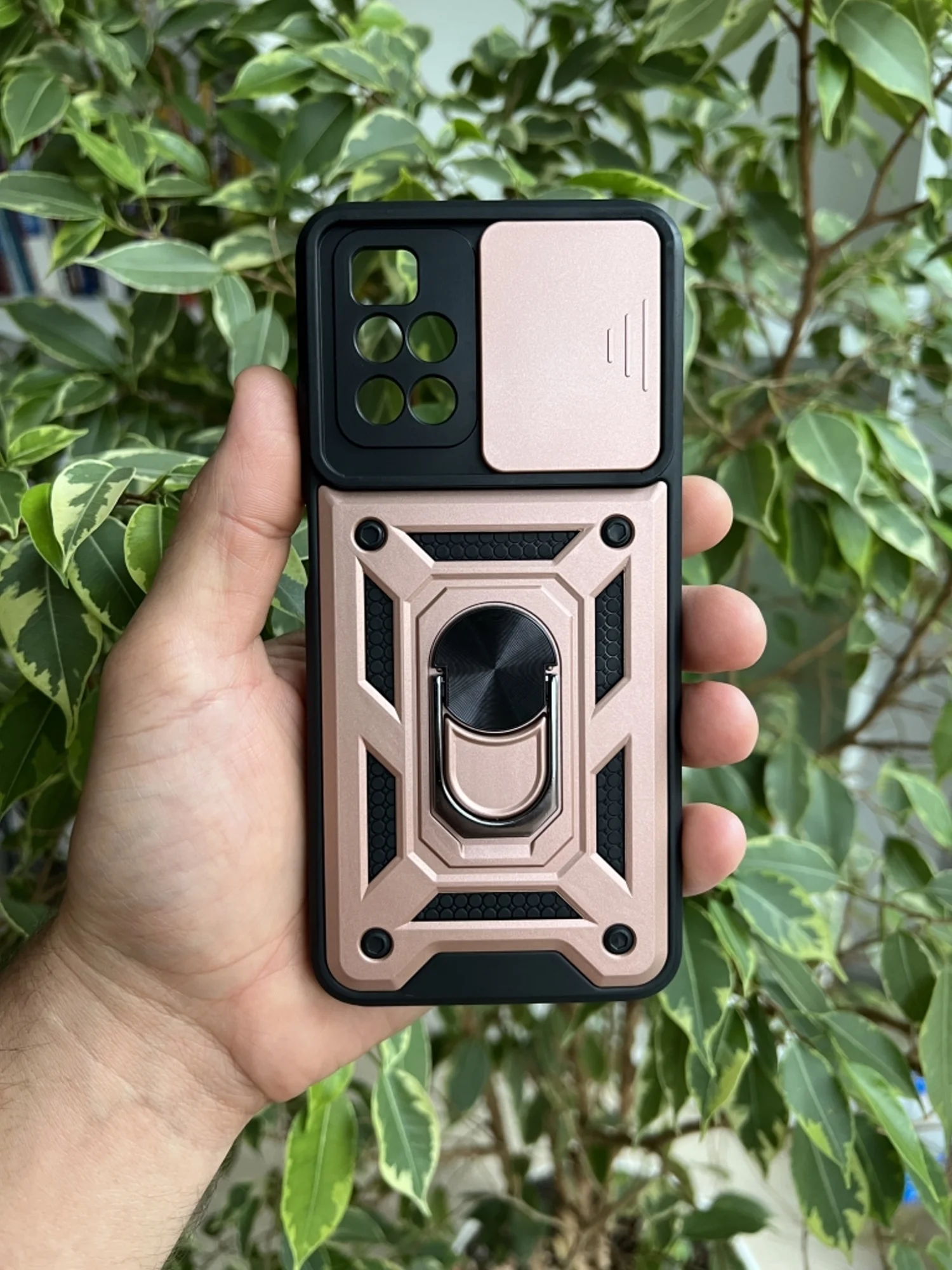 Розовый чехол противоударный armors для Xiaomi Redmi 10 / Редми 10 с защитой камеры
