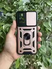 Розовый чехол противоударный armors для Xiaomi Redmi 10 / Редми 10 с защитой камеры