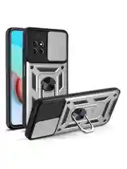 Серебряный чехол противоударный armors для Xiaomi Redmi 10 / Редми 10 с защитой камеры
