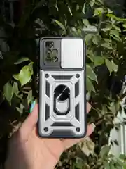 Серебряный чехол противоударный armors для Xiaomi Redmi 10 / Редми 10 с защитой камеры