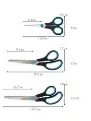 Ножницы для рукоделия  Westcott Easy Grip универсальные 3 шт