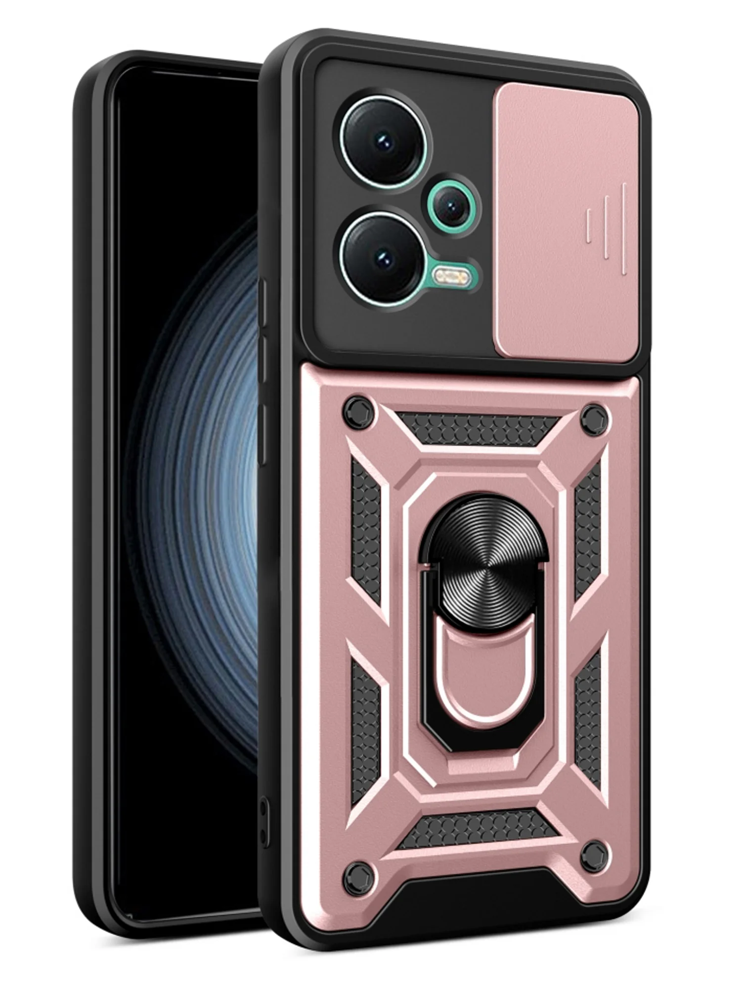 Розовый чехол противоударный armors для Xiaomi Poco X5 и Redmi Note 12 5G